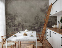 Wall mural - Old English Garden Fresco: antique style garden scene.