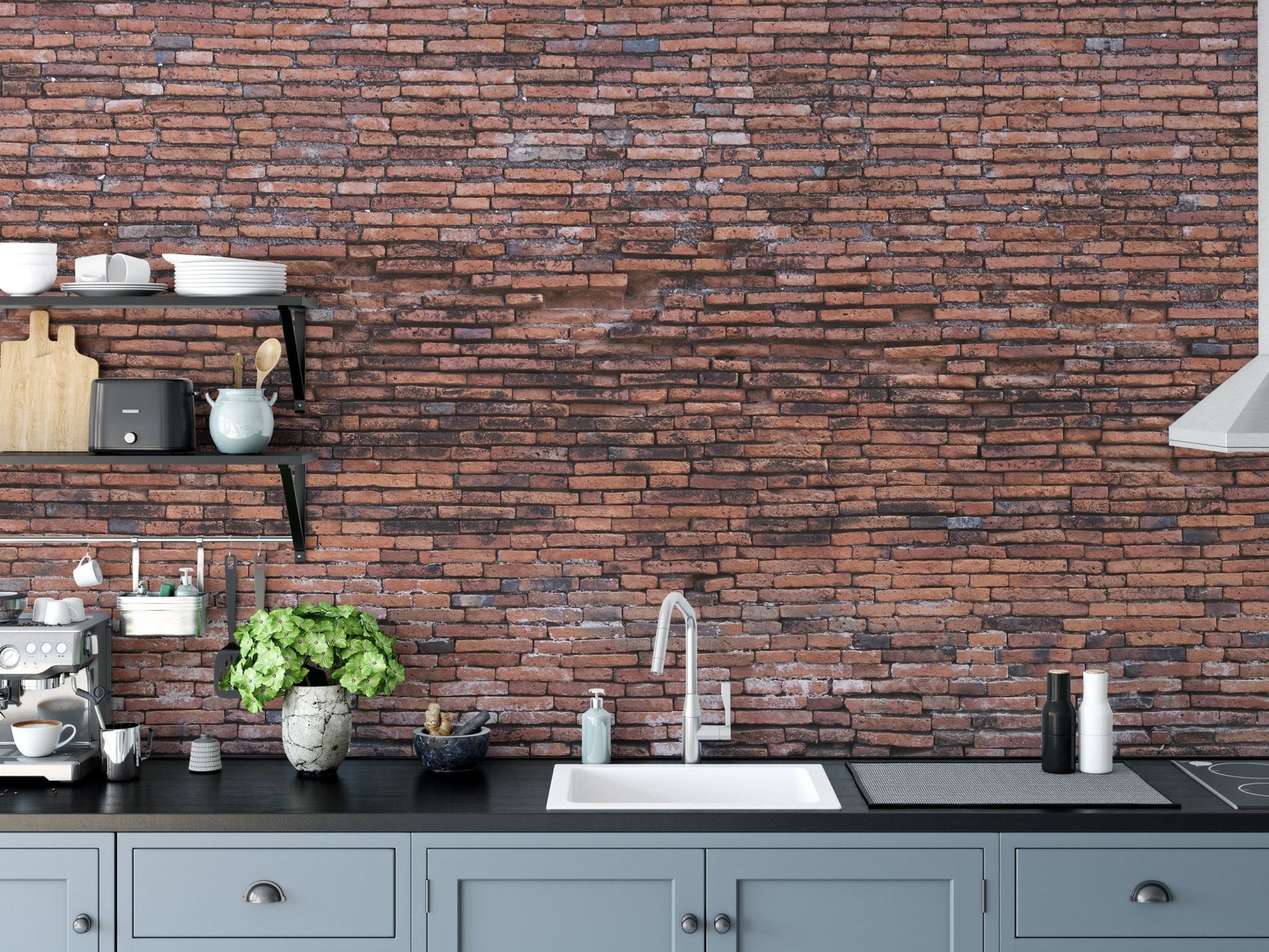 Old Rustic Brick Wall Wallpaper B149