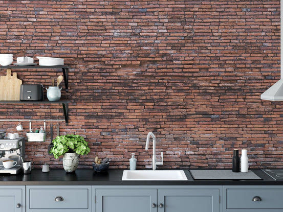 Old Rustic Brick Wall Wallpaper B149