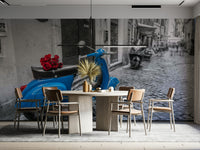 The rest of the image is in black and white.

