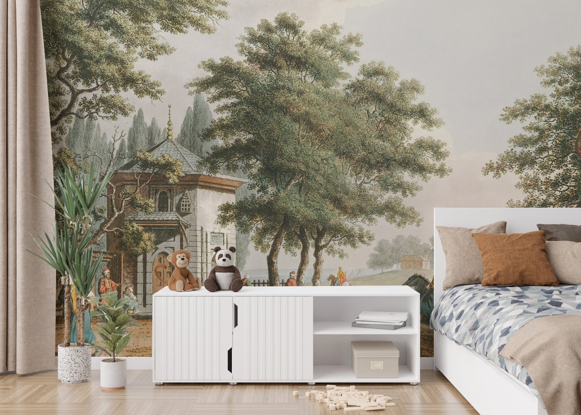 Atavistic Town Wallpaper Mural - Giffywalls