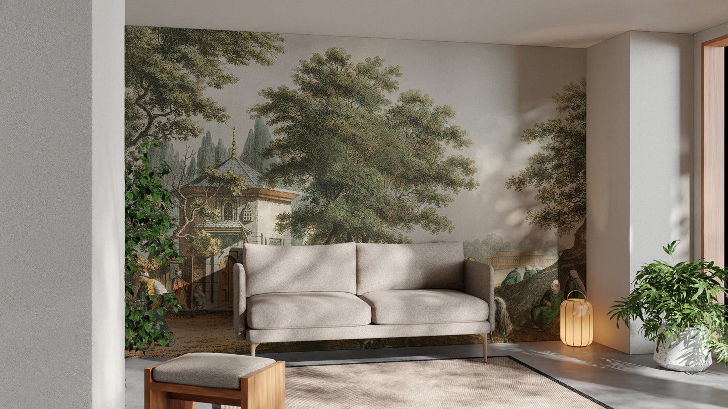 Atavistic Town Wallpaper Mural - Giffywalls