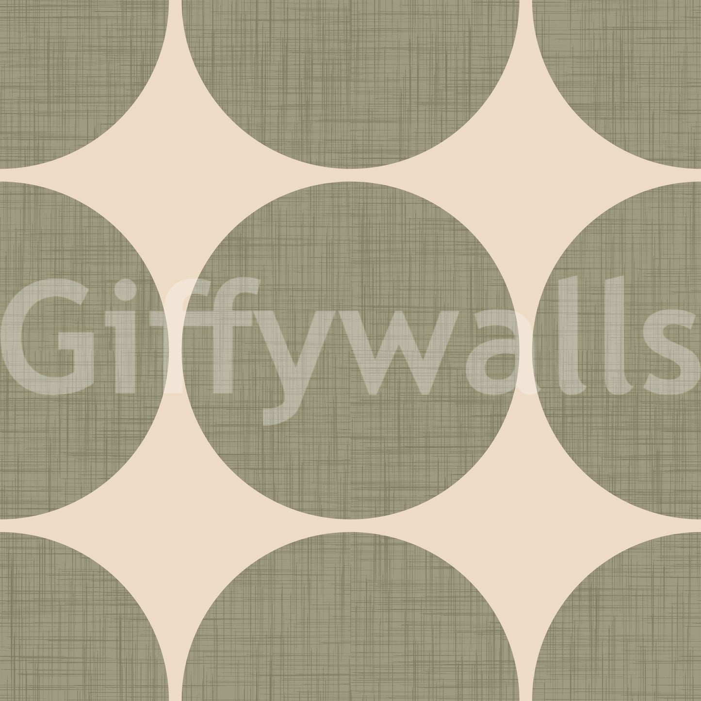 Whimsical overlapping circle wallpaper graphic.