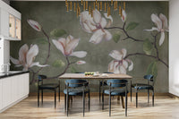 Graceful Botanical Bloom Wall Covering




