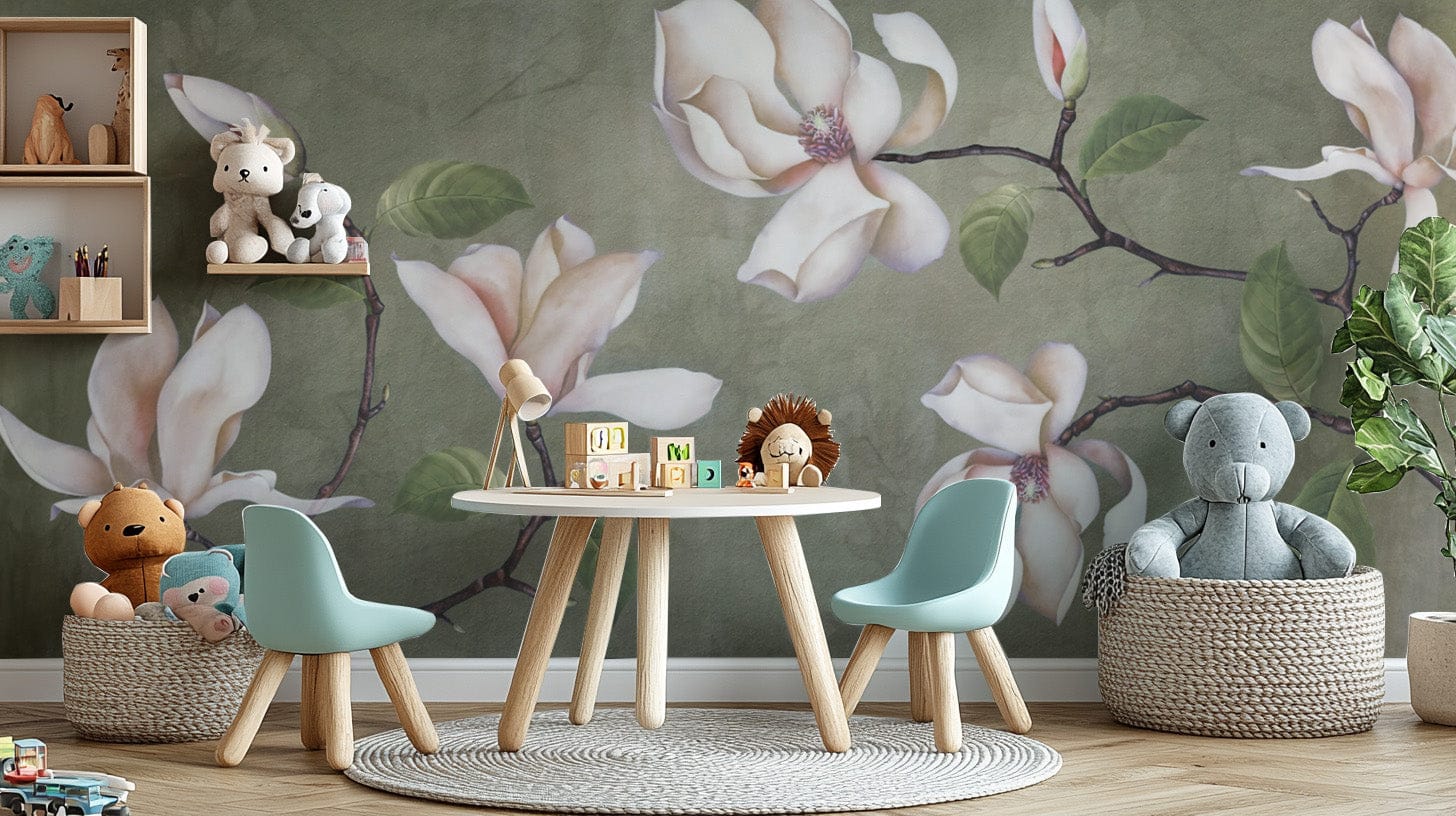 Vintage Bloom Floral Wallpaper Mural
