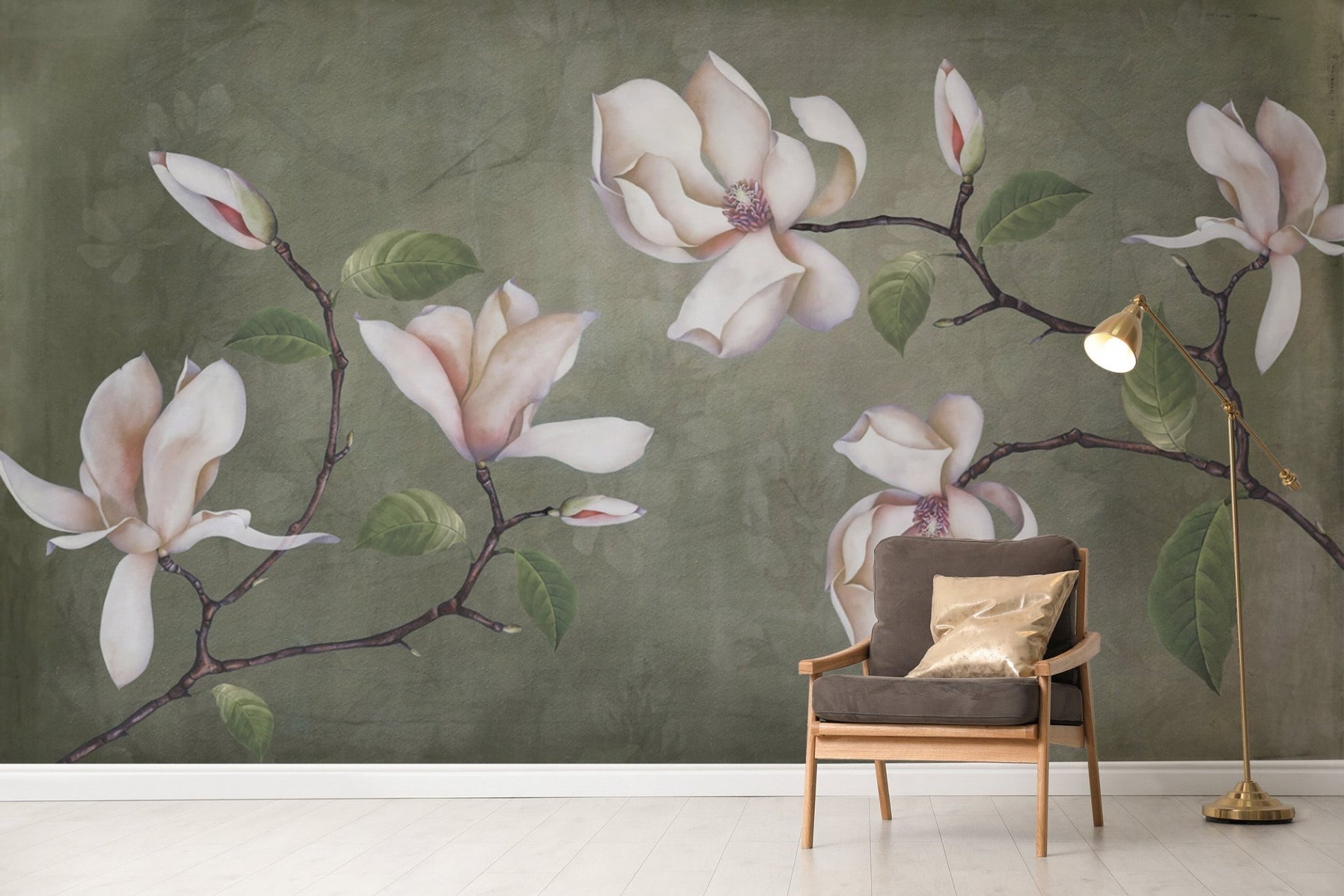 Soft Pastel Bloom Floral Wallpaper
