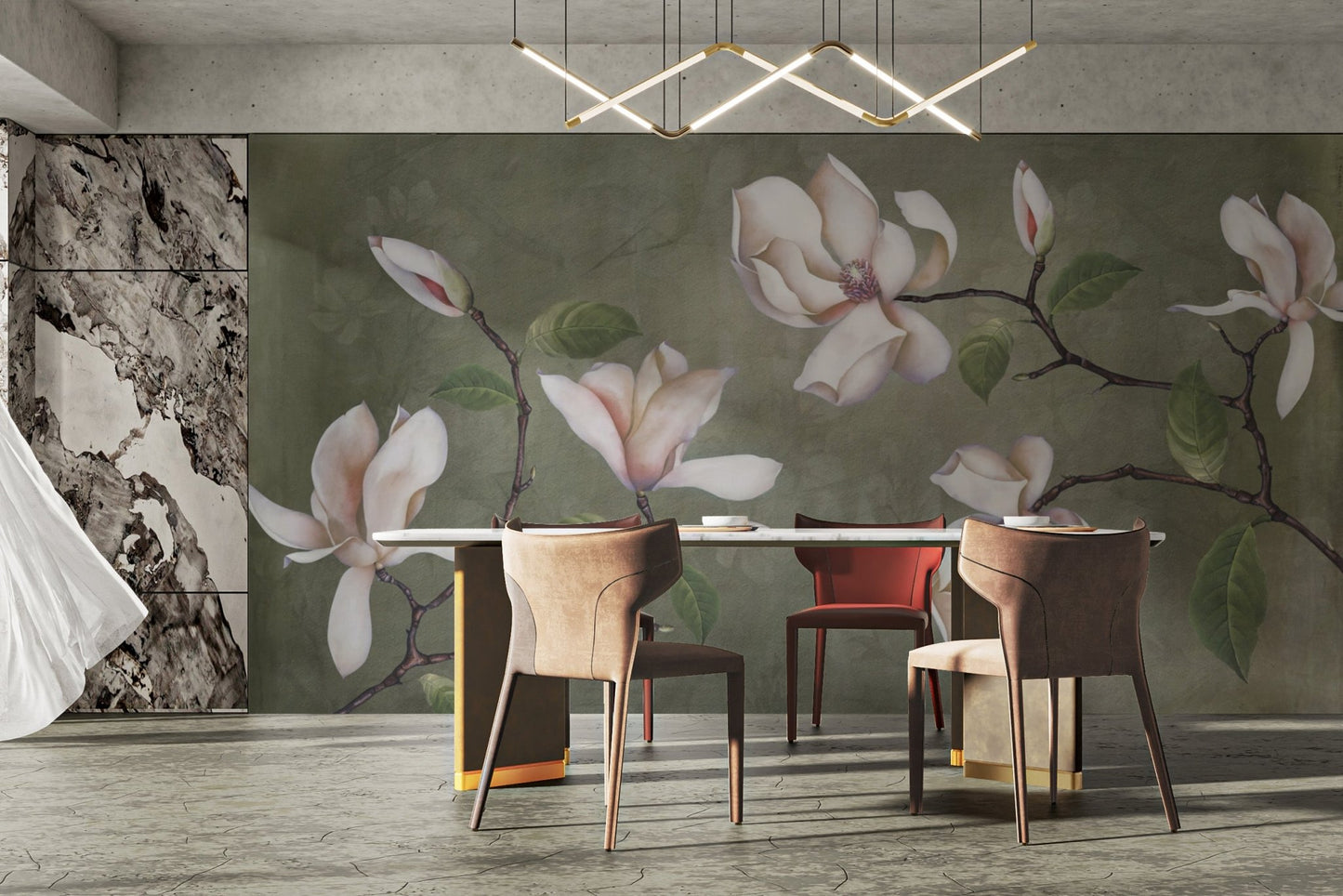Luxury Blossom Floral Wallpaper Mural
