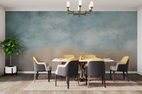 Add a calming touch to your dining room with ombre cloud mural C468