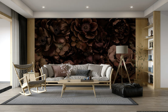 A wall mural of a luxurious floral pattern. GD3501

