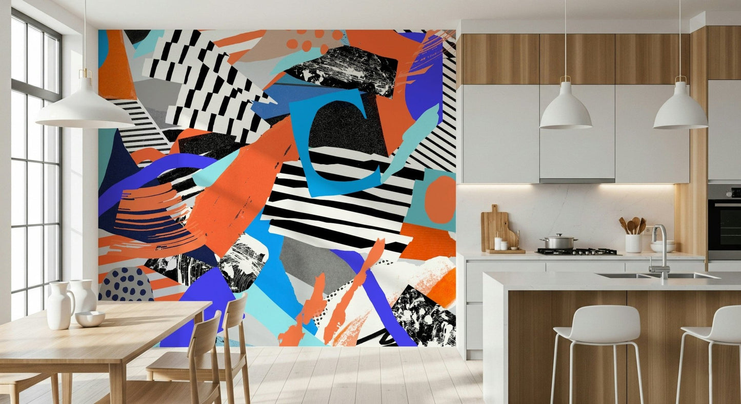 A serene flowing design wall mural for your decor., GD5389
