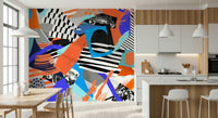 A serene flowing design wall mural for your decor., GD5389