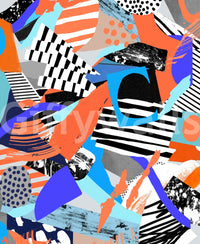 A high-quality abstract print wall mural for walls., GD5389
