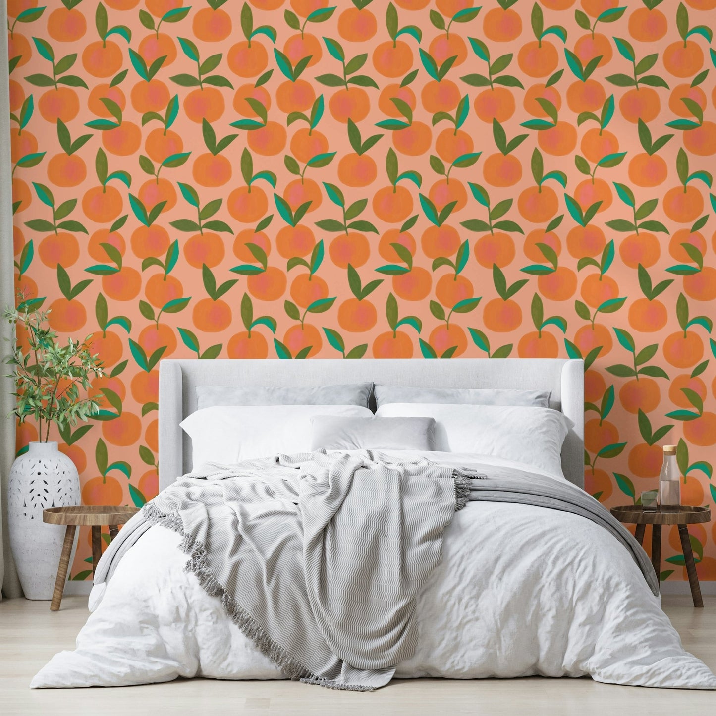 Rustic style wallpaper design
