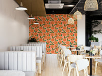 Green leafy wallpaper for walls
