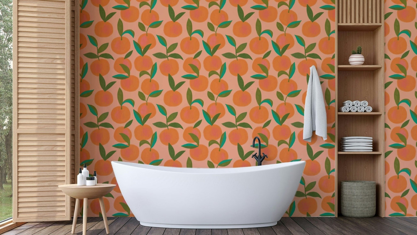 Orange Grove Wallpaper
