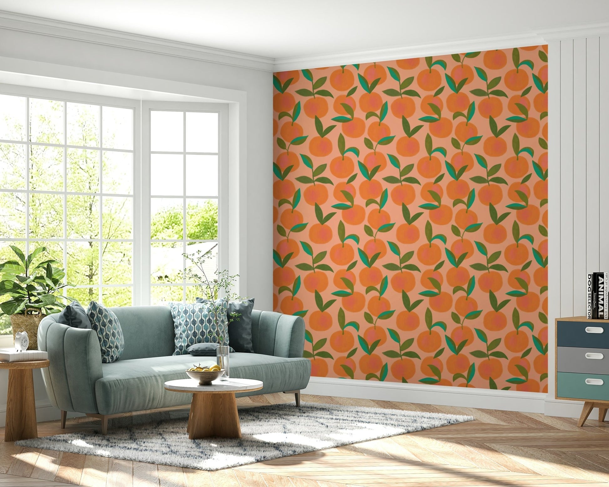 Citrus fruit wall mural
