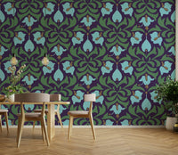 The color palette is composed of sophisticated and often muted tones, typical of the Art Nouveau era.
