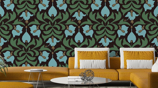 Features intricate and delicate floral and botanical designs.
