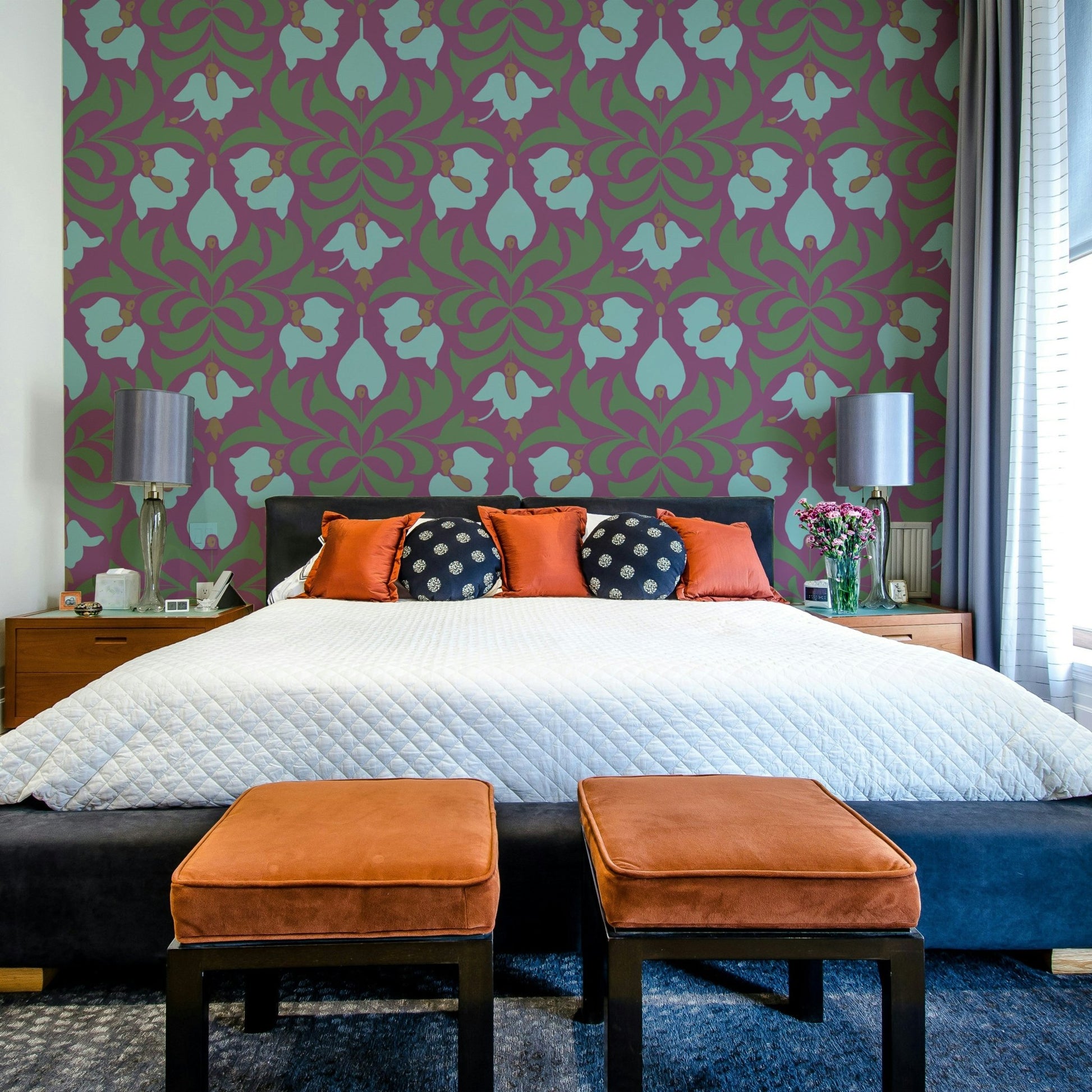 Features intricate and delicate floral and botanical designs.
