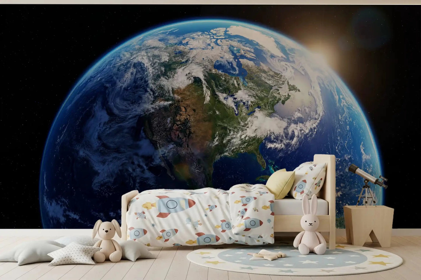 Orbital Dawn Wall Mural