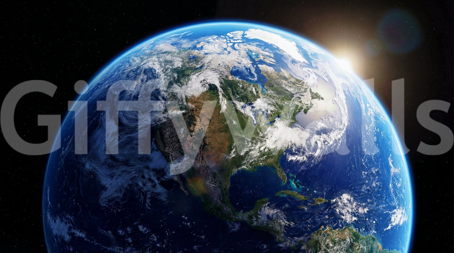 Orbital Dawn Wall Mural