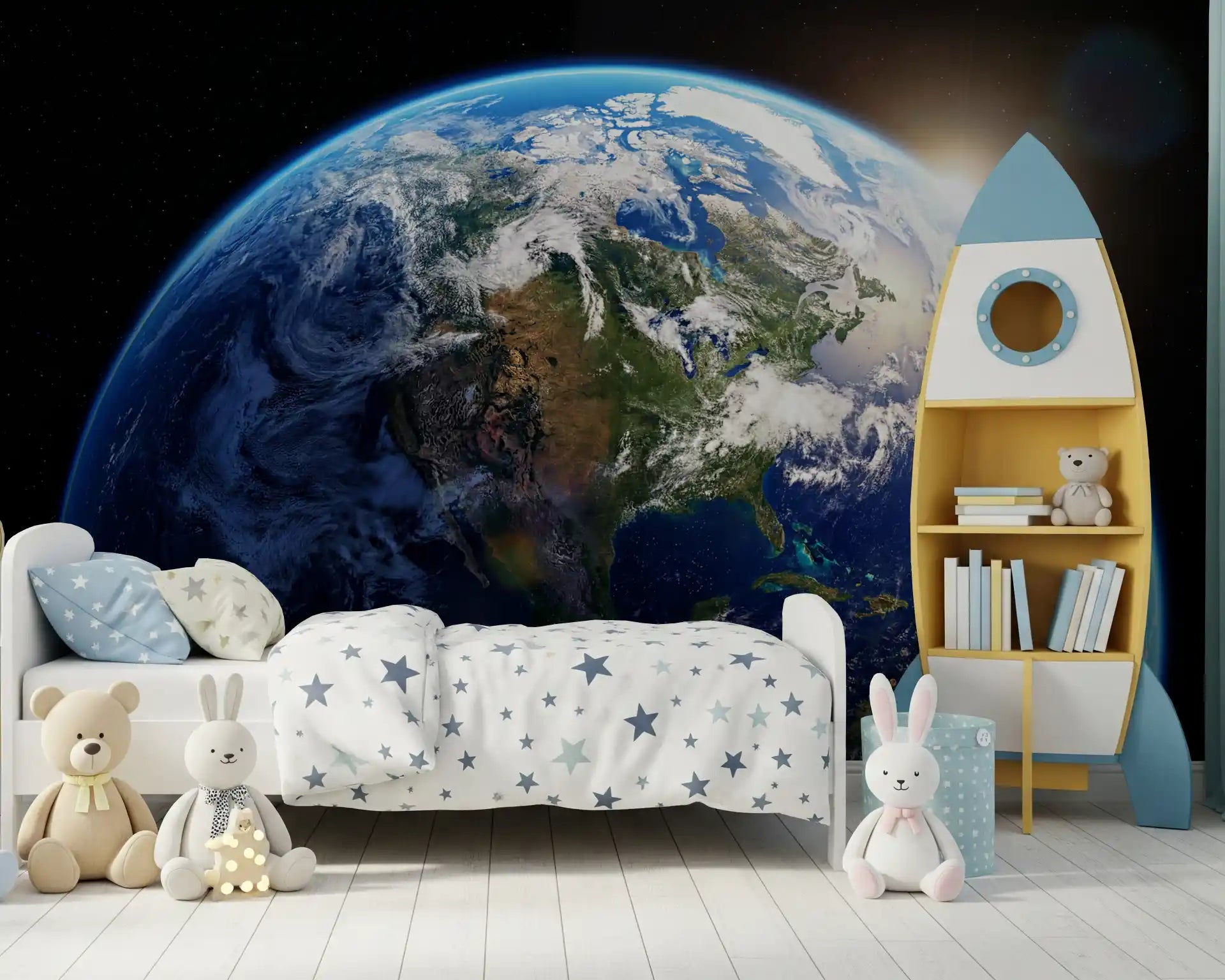 Orbital Dawn Wall Mural