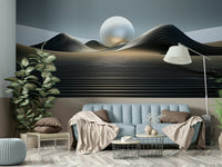 Orbital Dunes wall mural for creating bold interior spaces

