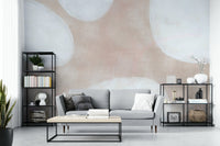 Hand-painted soft shape wall mural

