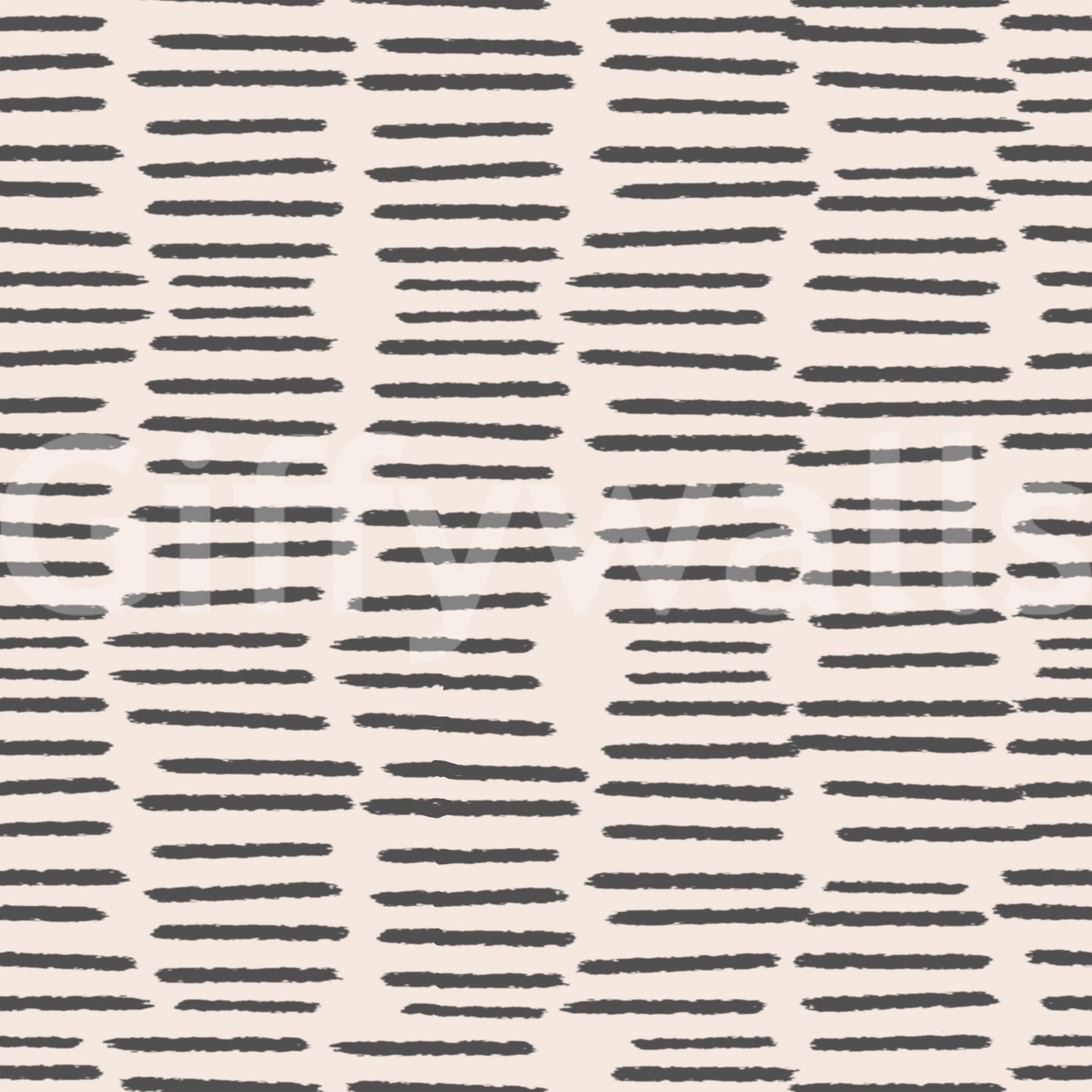 Striped charcoal wallpaper with organic brushwork

