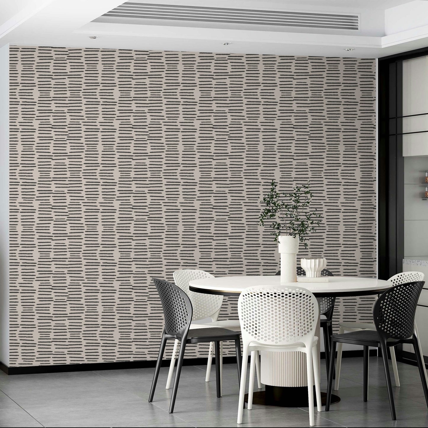 Organic brush stroke charcoal wallpaper design

