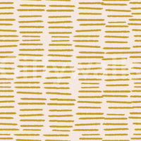 Striped mustard yellow wallpaper with brushwork

