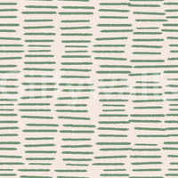 Striped sage wallpaper with organic brushwork

