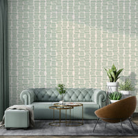 Sage green organic pattern wallpaper design

