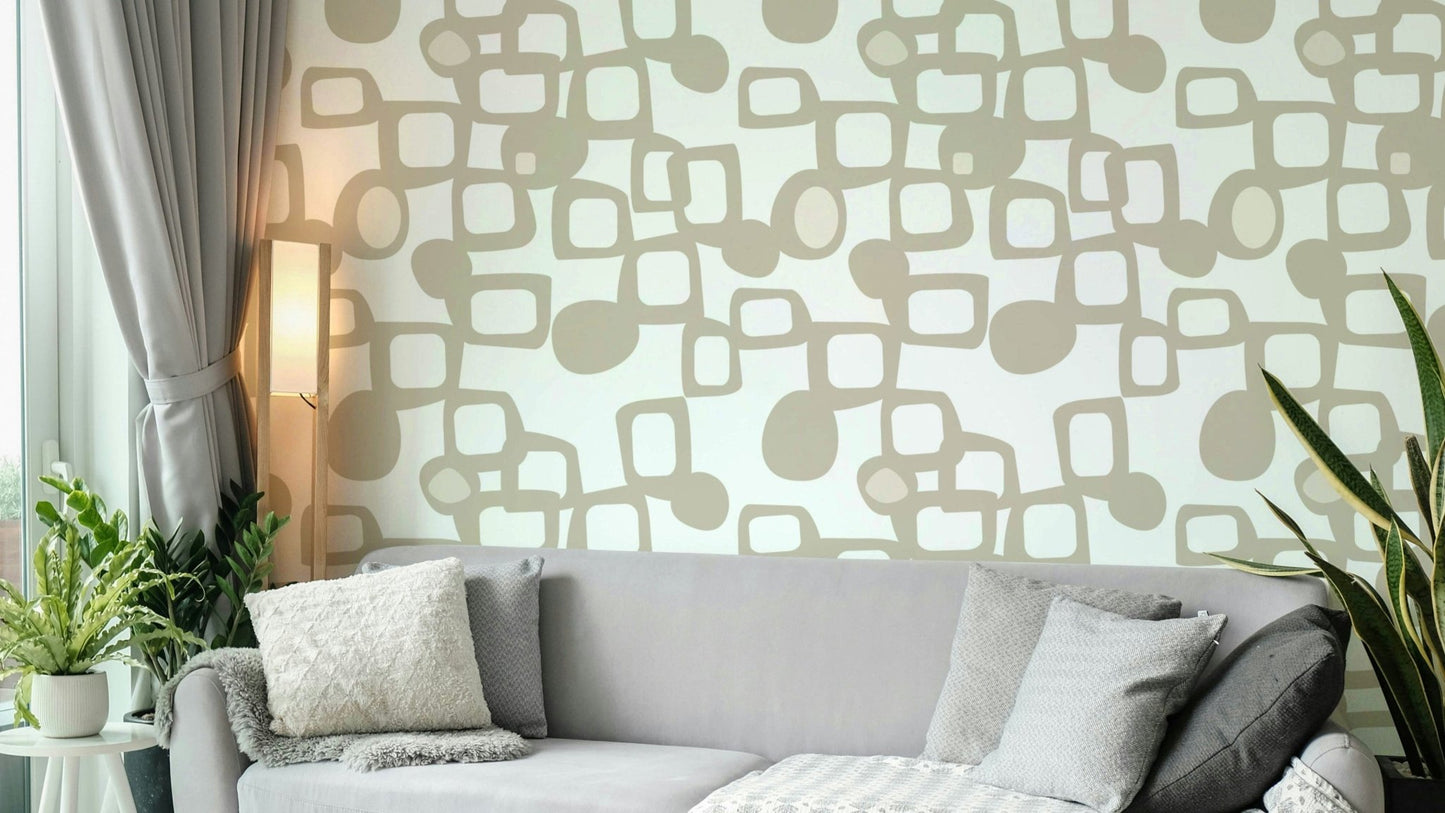 Organic Connections mural wallpaper full design