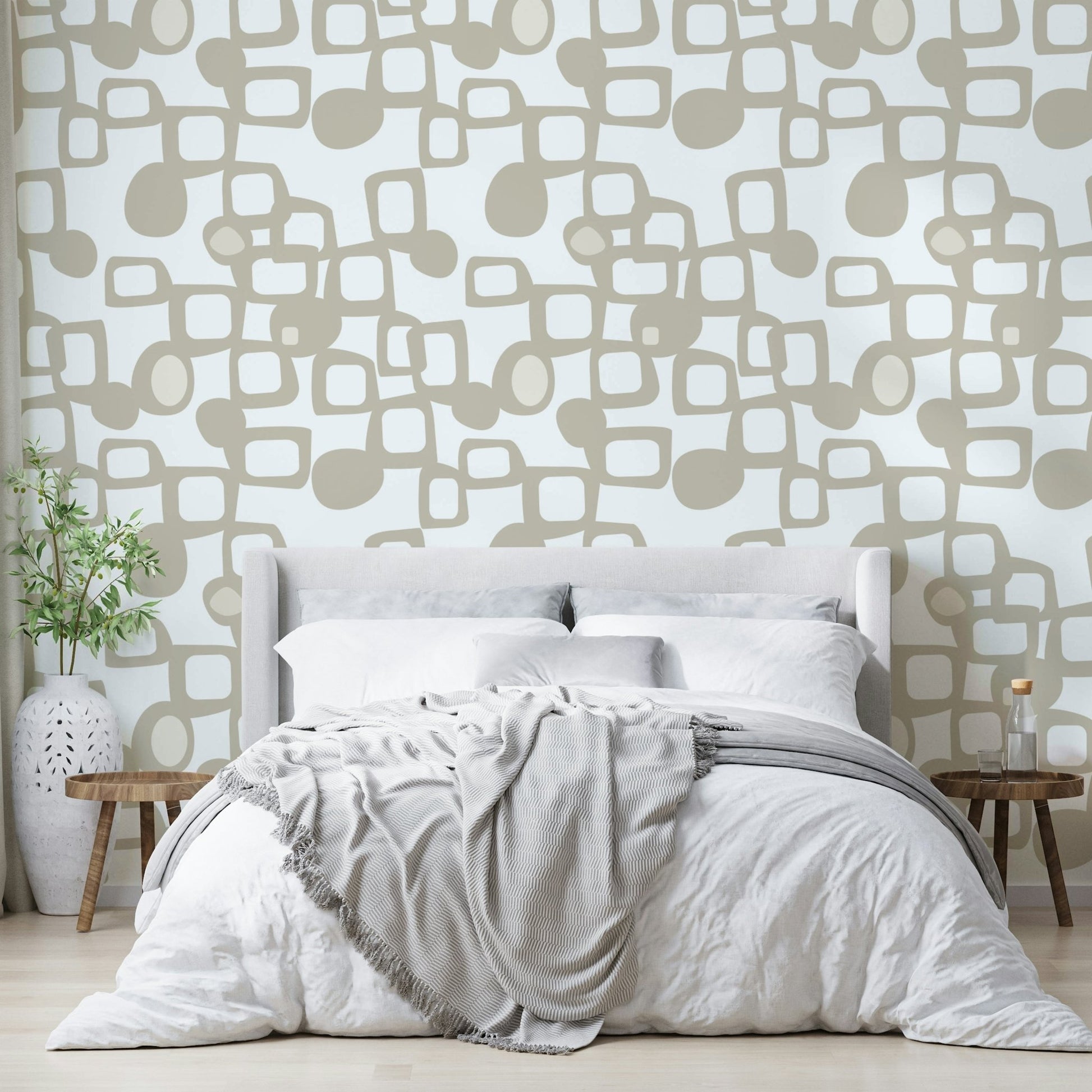 Modern room with Organic Connections wallpaper

