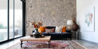 Natural cork wood pattern wall mural for living room