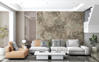 Abstract earthy surface in Organic Earth Tapestry wall mural style