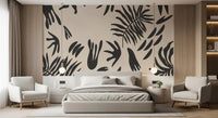 Organic Fern Silhouette Wall MuralGD9155
