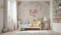 Bedroom with Organic Flow wall mural organic shape layout