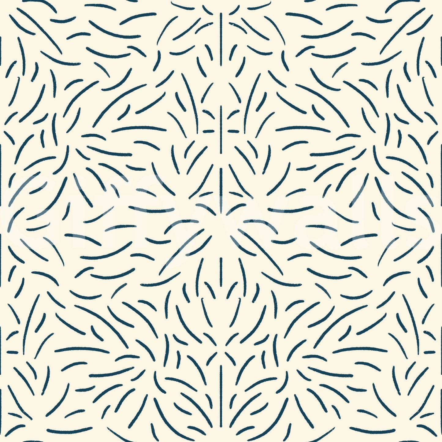 Light organic flow wallpaper for an airy, natural vibe.

