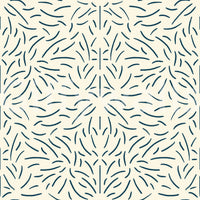 Light organic flow wallpaper for an airy, natural vibe.

