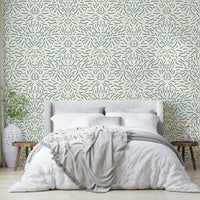 Elegant organic flow wallpaper for a natural look.

