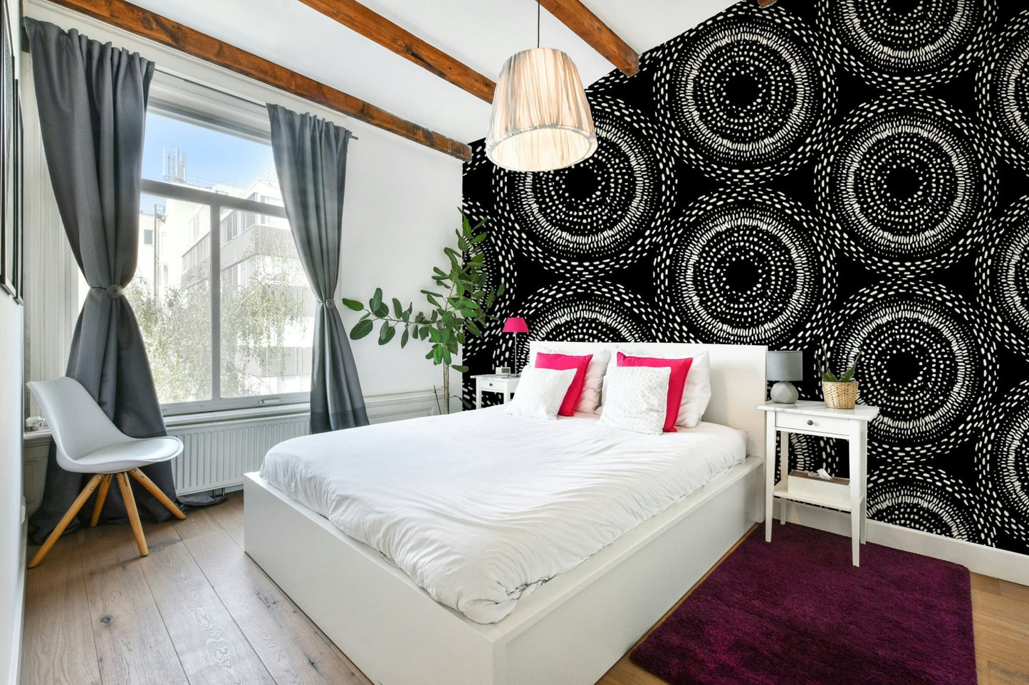 Natural tones in Organic Opulence wallpaper design.

