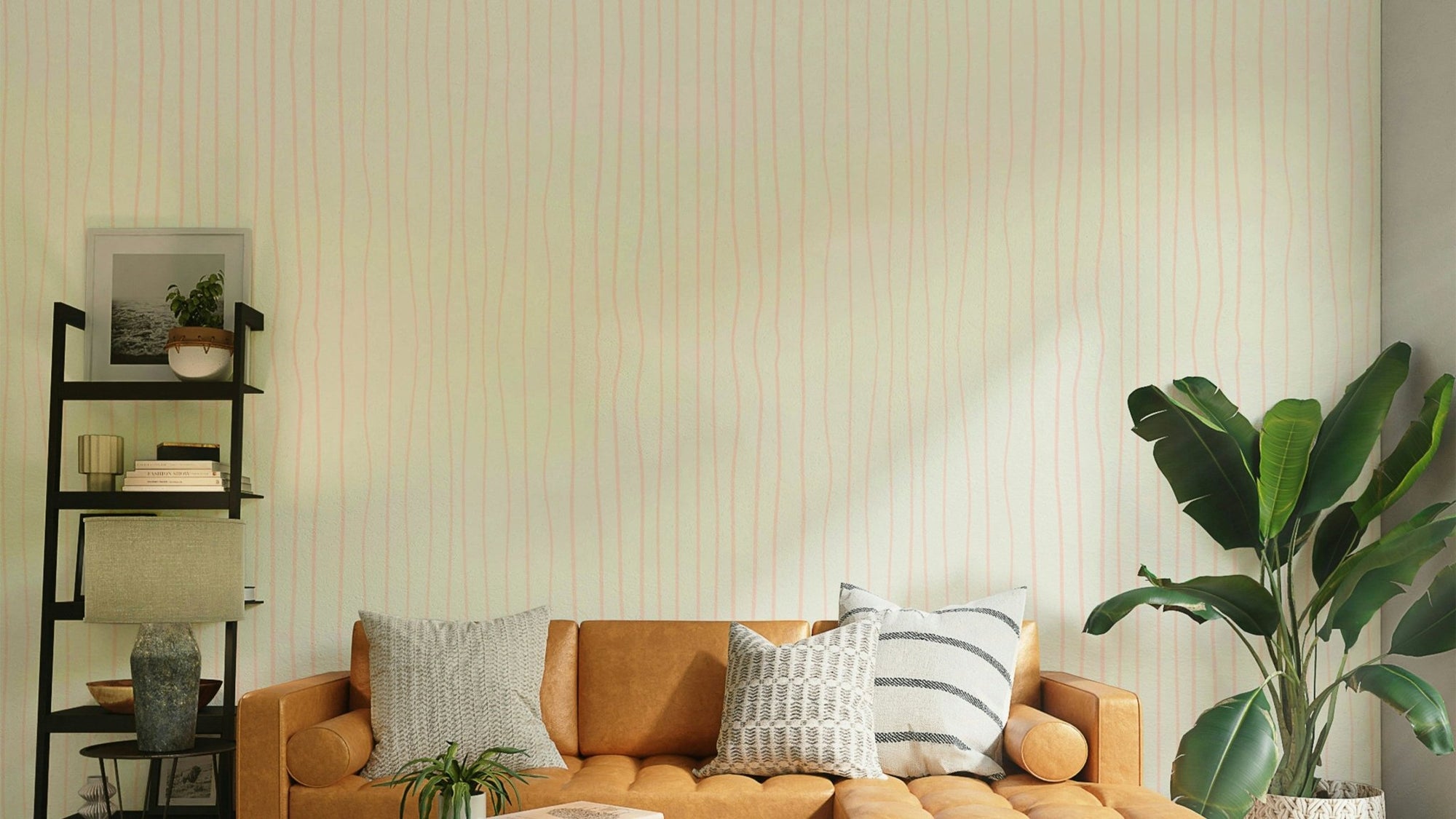 Organic Pink Lines wall mural, GD1021