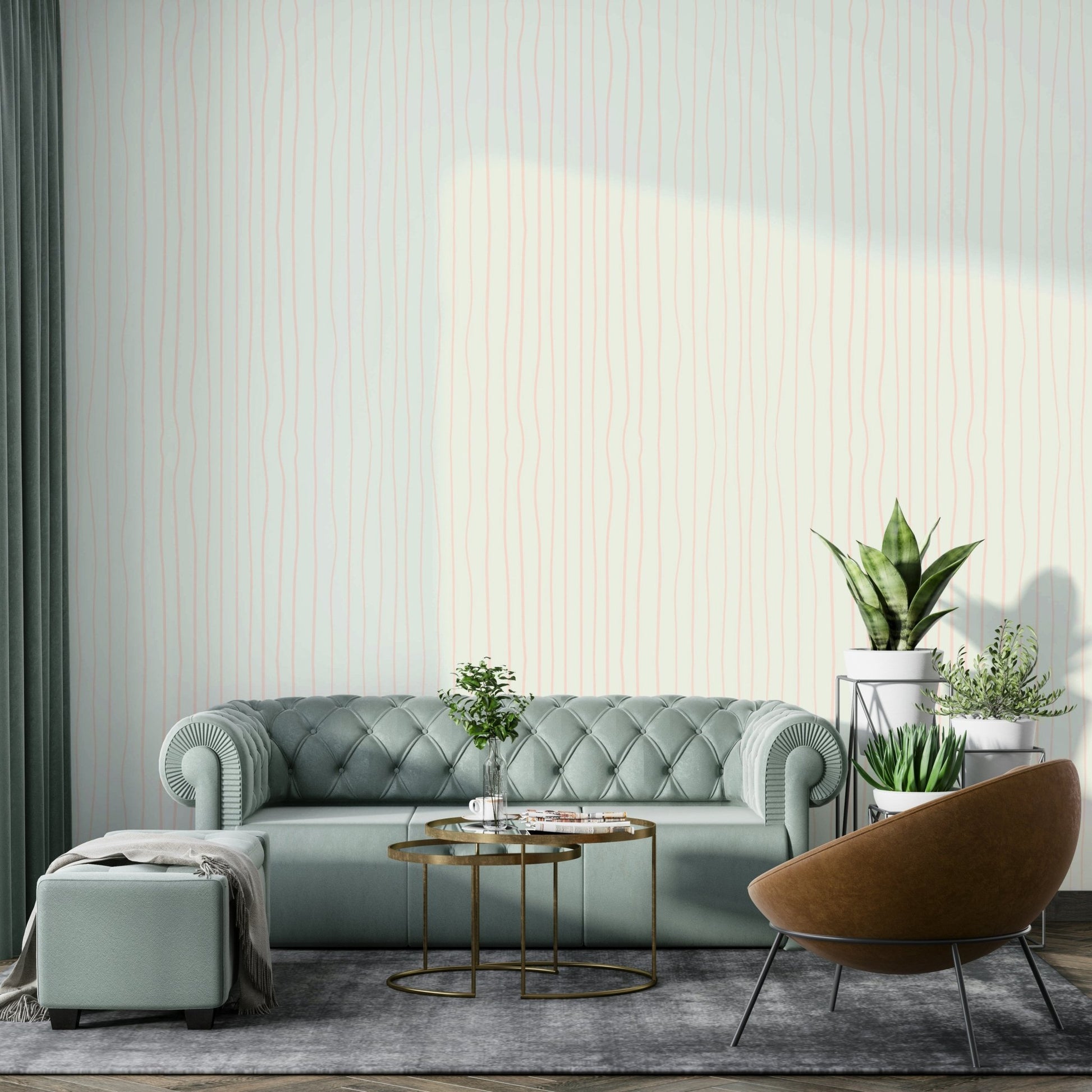 Blush pink mural wallpaper pattern

