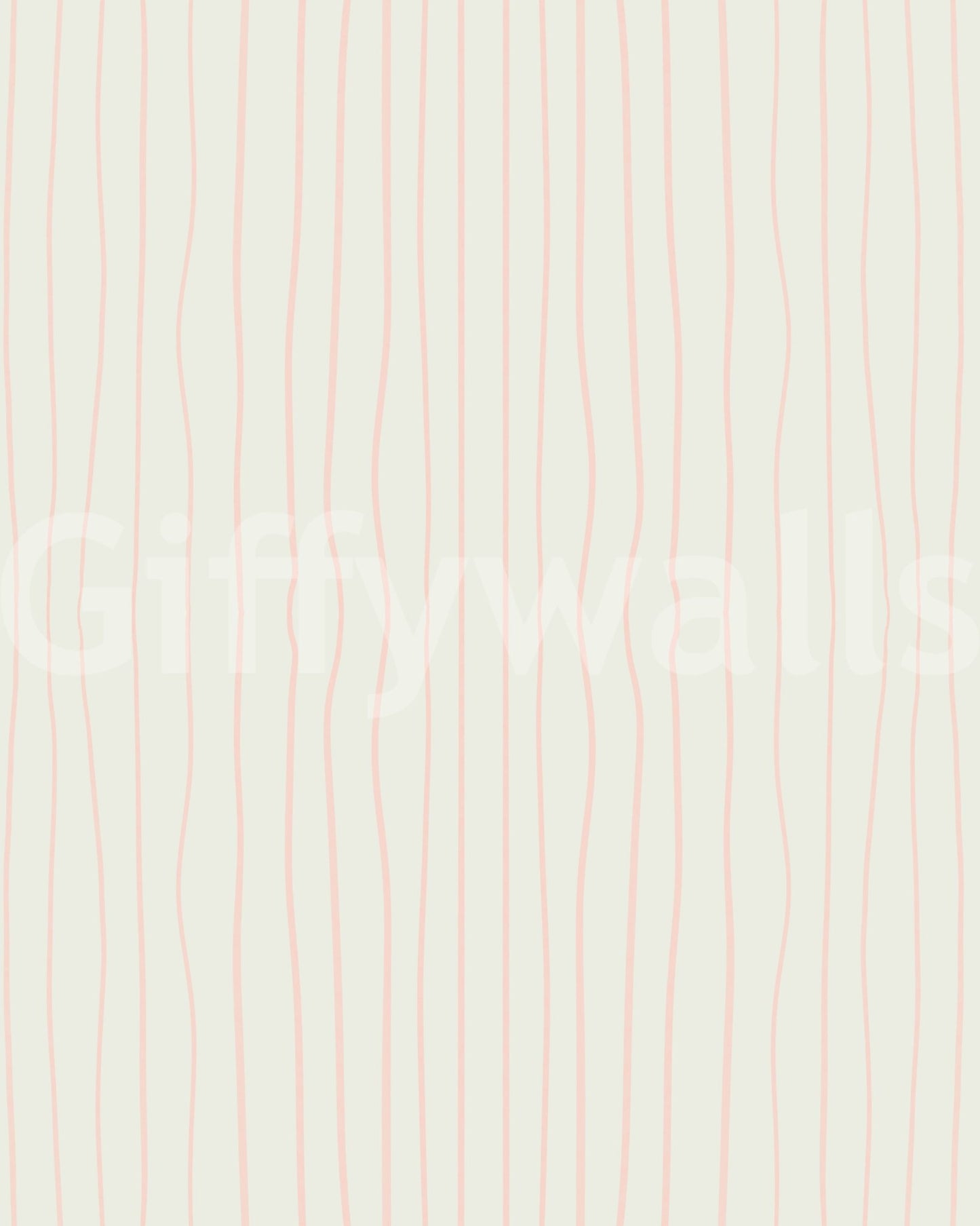 Wall mural with pink wave design

