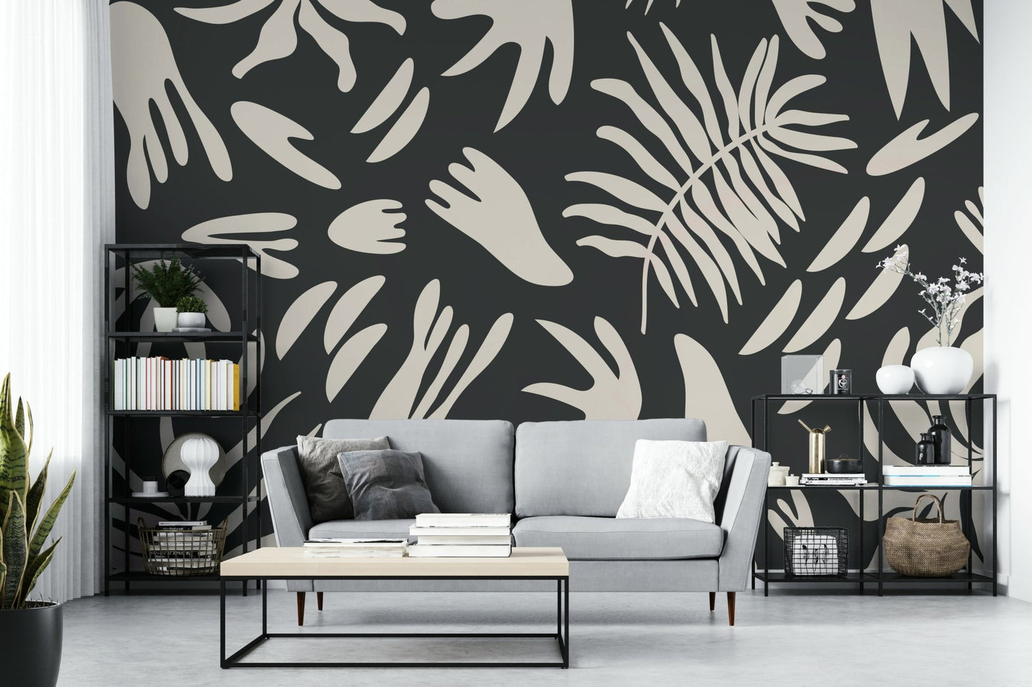 An artistic nature inspired mural for home decor., GD5104