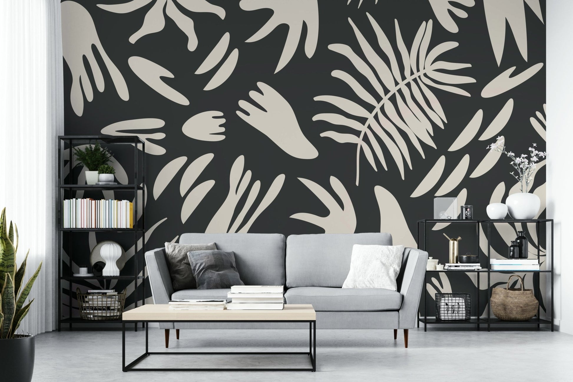 An artistic nature inspired mural for home decor., GD5104