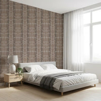 A subtle linen-like texture runs across the Organic Stone Mosaic wallpaper background.GD9555