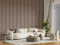 Warm taupe, brown, and beige shades layer through this Stone Mosaic wallpaper pattern.⁠GD9555